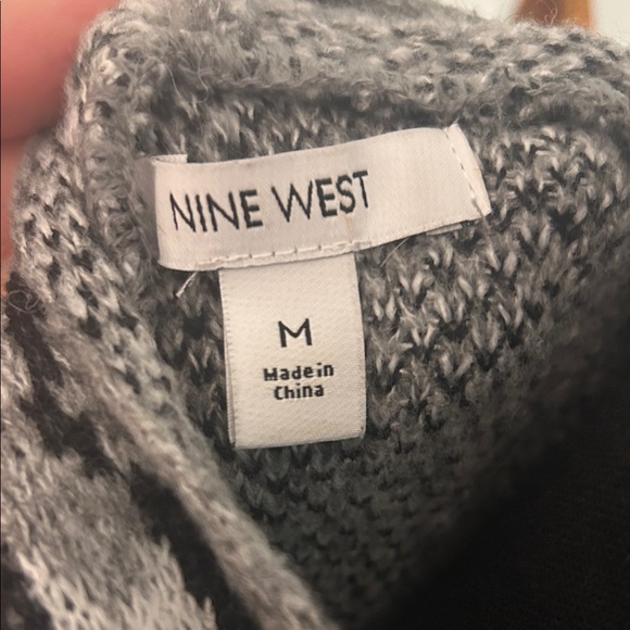 Nine West Gray Leopard Cardigan - Picture 2 of 6